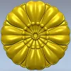 Floral rosette STL for CNC router