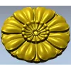 Floral rosette STL for CNC router