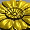 Floral rosette STL for CNC router