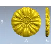 Floral rosette STL for CNC router