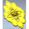 Mascaron Lily Rosette - STL 3D model for CNC milling