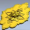 Mascaron Lily Rosette - STL 3D model for CNC milling