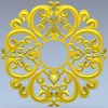 Барочная розетка STL модель для ЧПУ - ажурный медальон для фрезера
