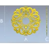 Барочная розетка STL модель для ЧПУ - ажурный медальон для фрезера