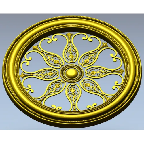 Aurelia Rosette - ornate round STL 3D model for CNC