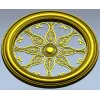 Aurelia Rosette - ornate round STL 3D model for CNC