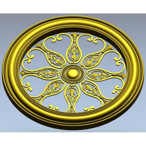 Aurelia Rosette - ornate round STL 3D model for CNC