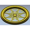 Aurelia Rosette - ornate round STL 3D model for CNC