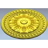 Classical Floral Rosette STL for CNC