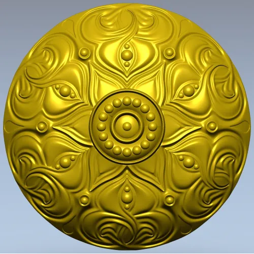Decorative Acanthus Rosette STL for CNC