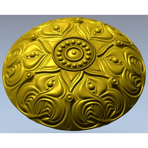 Decorative Acanthus Rosette STL for CNC