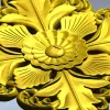 Флореаль - декоративная розетка в формате STL для ЧПУ