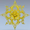Барочная розетка - детализированная 3D модель STL для ЧПУ