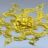 Барочная розетка - детализированная 3D модель STL для ЧПУ