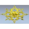 Барочная розетка - детализированная 3D модель STL для ЧПУ