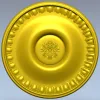 Classic Round Rosette STL for CNC Milling