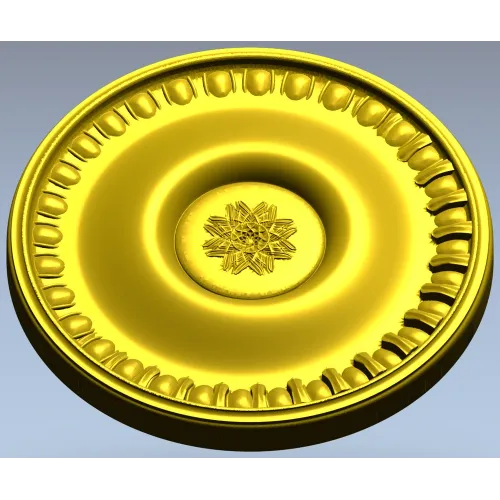 Classic Round Rosette STL for CNC Milling