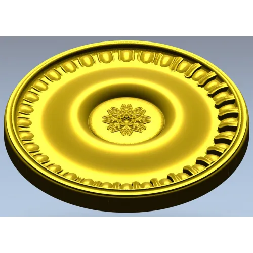 Classic Round Rosette STL for CNC Milling