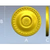 Classic Round Rosette STL for CNC Milling