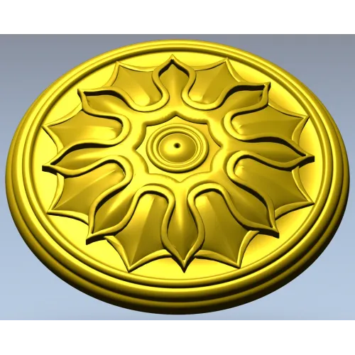 Sun Rosette STL for CNC Carving
