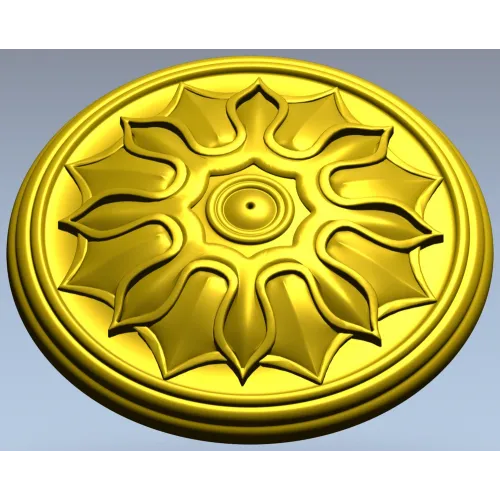 Sun Rosette STL for CNC Carving