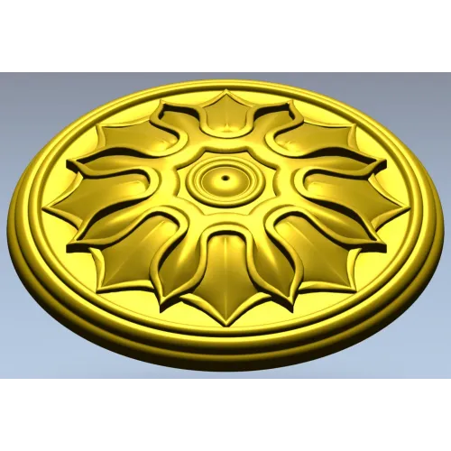 Sun Rosette STL for CNC Carving