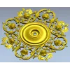 Baroque Floral Rosette - STL 3D Model for CNC