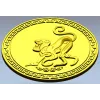 Aureate Monkey Rosette - STL 3D model for CNC milling