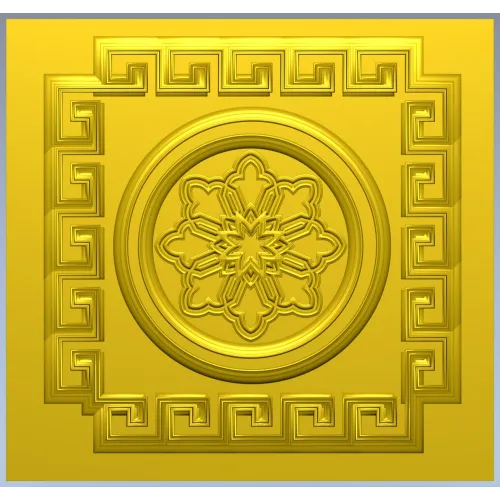 Athenian Rosette - STL 3D model for CNC routing