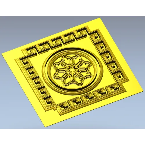 Athenian Rosette - STL 3D model for CNC routing