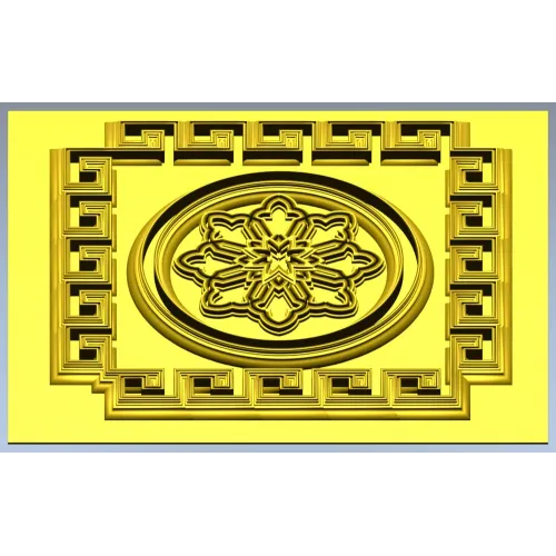 Athenian Rosette - STL 3D model for CNC routing