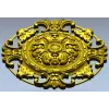 Классическая круглая розетка для ЧПУ в барочном стиле (STL)