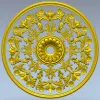 Круглая розетка в стиле акант - 3D модель STL для ЧПУ