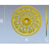 Круглая розетка в стиле акант - 3D модель STL для ЧПУ