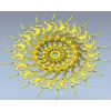 Sunburst Acanthus Rosette STL