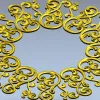 Ornamental Filigree Rosette STL for CNC