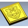 Рельефная розетка "Тигр" - STL для ЧПУ