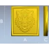 Рельефная розетка "Тигр" - STL для ЧПУ