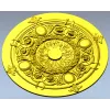 Regal Floral Rosette - ornate STL 3D model for CNC milling