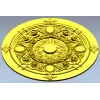 Regal Floral Rosette - ornate STL 3D model for CNC milling