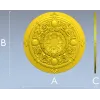Regal Floral Rosette - ornate STL 3D model for CNC milling