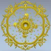 Классический круглый медальон для фрезеровки - stl модель