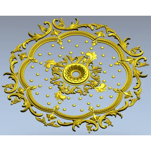 Классический круглый медальон для фрезеровки - stl модель