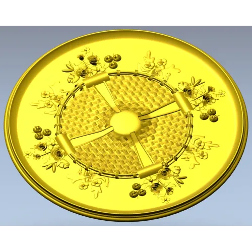 Decorative Round Rosette STL for CNC Milling
