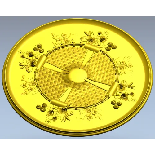 Decorative Round Rosette STL for CNC Milling
