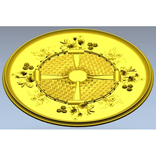 Decorative Round Rosette STL for CNC Milling