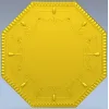 Octagonal Decorative Rosette - STL 3D Model for CNC