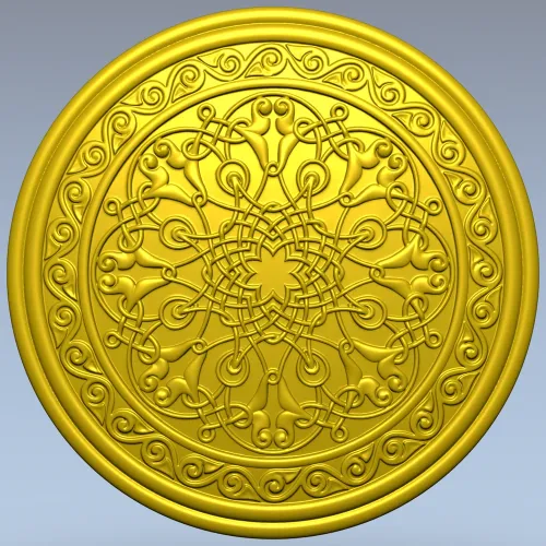 Орнаментальная круглая розетка - 3D STL для фрезеровки