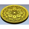 Орнаментальная круглая розетка - 3D STL для фрезеровки