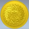 Imperial Dragon Medallion - high-relief STL for CNC